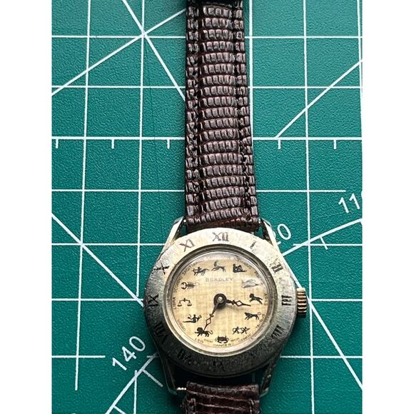 Bradley Zodiac Mechanical Watch RUNNING!